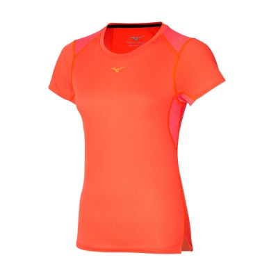 Camisa Mizuno Dryaeroflow Mujer Naranjas - Chile M497HVMFSP